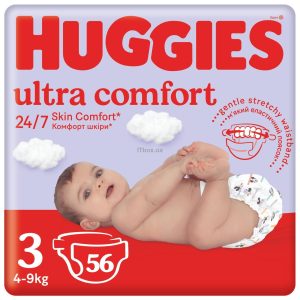 Підгузки Huggies Ultra Comfort 3 (5-9 кг) Jumbo 56 шт