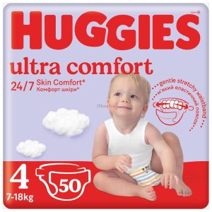 Підгузки Huggies Ultra Comfort 4 (7-18 кг) Jumbo 50шт