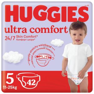 Підгузки Huggies Ultra Comfort 5 (11-25кг) Jumbo 42шт