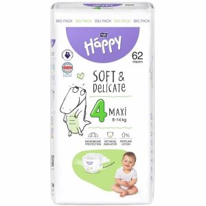 Підгузки дитячі Bella Baby Happy Maxi 4 (8-14 кг) 62 шт.