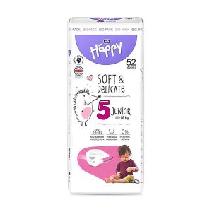Підгузника дитячі EXTRA SOFT&DELICATE BELLA BABY HAPPY №5 52шт 11-18кг