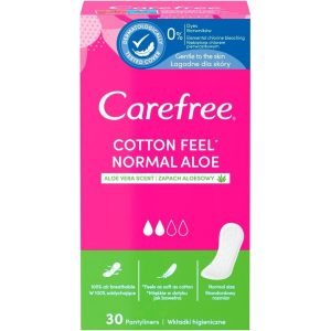 Щоденні гігієнічні прокладки Carefree Cotton Aloe з екстрактом бавовни та алое 20 шт