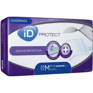 Одноразові пелюшки iD Expert Protect Plus M 60x60 см, 30 шт