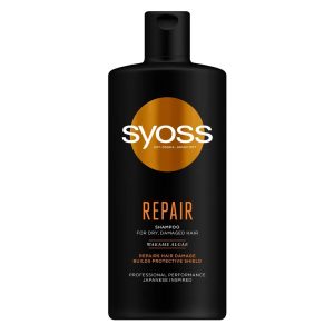 Шампунь Syoss Repair з водоростями вакам, для сухого та пошкодженого волосся , 440 мл