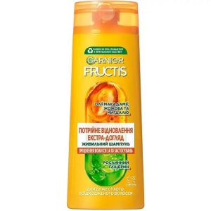 Шампунь Garnier Fructis Потрійне Відновлення, для пошкодженого і ослабленого волосся, 400 мл