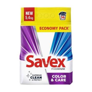 Пральний порошок Savex Premium Color & Care, 36 циклів прання, 5.4 кг