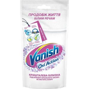 Плямовивідник і відбілювач рідкий Vanish Oxi Action Кришталева білизна 100 мл