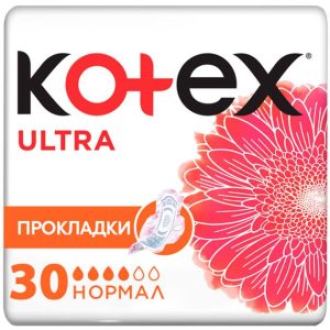Щоденні гігієнічні прокладки Kotex Dry Normal Quadro 30 шт.