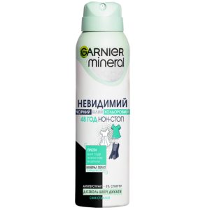 Антиперспірант Garnier Mineral Невидимий свіжість алое спрей 150 мл