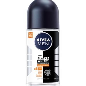 Антиперспірант NIVEA MEN Чорне та Біле Невидимий: Ultimate Impact 50 мл (4006000032788/5900017094359)
