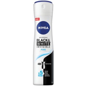 Антиперспірант NIVEA Чорне та Біле Невидимий Pure 150 мл (4005900034243/4005900043191/4006000026763