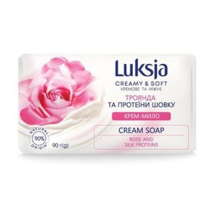 Мило тверде Luksja Троянда та протеїни шовку, 90 г