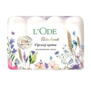 Тверде мило L'Ode Гірські квіти, екопак, 4*60 г