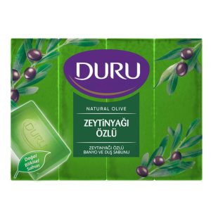 Туалетне мило DURU Natural екопак з екстрактом оливкової олії 4 х 150 г (8690506494575)