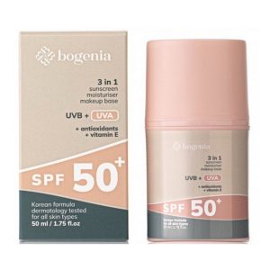 Сонцезахисний крем для обличчя Bogenia Sunscreeen Face Cream SPF 50+ BG422 №001 50 мл (4823124403030)