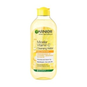 Міцелярна вода Garnier Skin Naturals Vitamin C Micellar Cleansing Water з вітаміном С, для тьмяної шкіри обличчя з ефектом сяйва, 400 мл