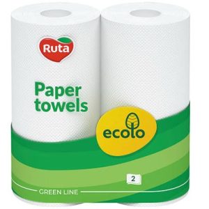 Паперові рушники ECOLO "Ruta" 2 рул/пач.