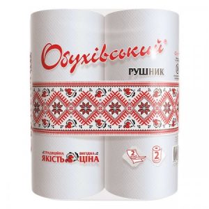 Паперові рушники Обухівські 2 шари 2 шт
