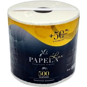 Паперовий рушник Papela LUX двораровий 500+50 відривів 110 м