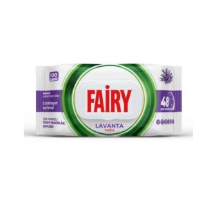 Вологі серветки для прибирання Fairy Lavanda – універсальні, без хлору, з ароматом лаванди 100 шт